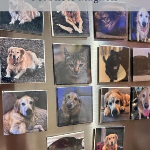 Custom Dog Photo Magnet Set – Personalized Gift for Dog Lovers, Pet Memorial, Funny Dog Mom Gift, Cute Fridge Decor